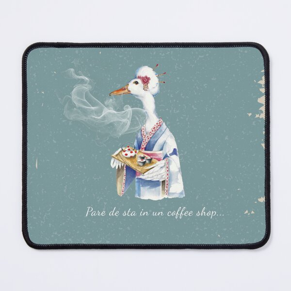 Item preview, Pare de sta in un coffee shop-Illustrazione ad acquerello di oca con tè designed and sold by ArcanaAtelier.