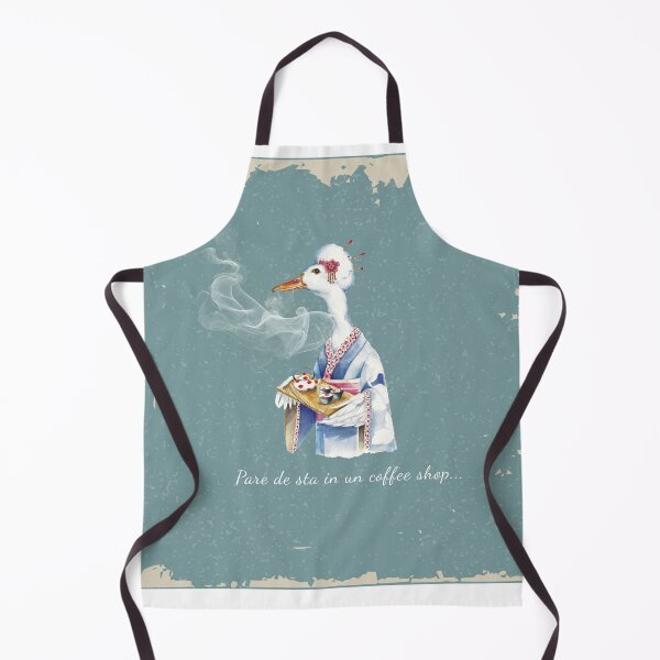 Item preview, Pare de sta in un coffee shop-Illustrazione ad acquerello di oca con tè designed and sold by ArcanaAtelier.