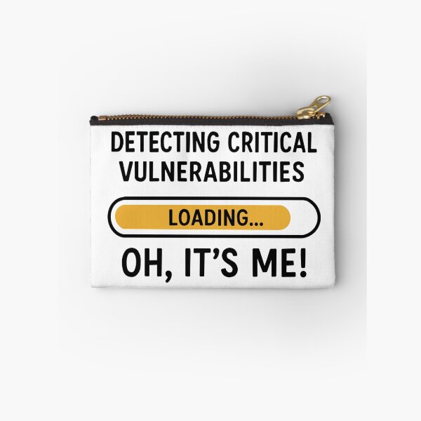 Item preview, Detecting Critical Vulnerabilities – Funny Cyber Security Loading Bar Art designed and sold by OopsIMadeItAgainAUS.