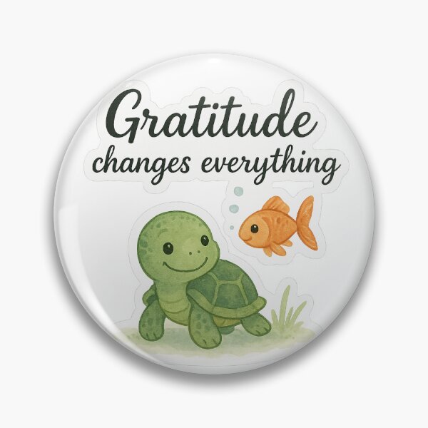 Item preview, Gratitude changes everything - Turtle designed and sold by Krachtvanjehart.