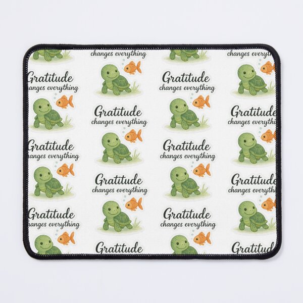 Item preview, Gratitude changes everything - Turtle designed and sold by Krachtvanjehart.