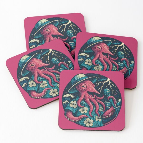Item preview, Karaoke Kraken designed and sold by Luke Smart's Scaraoke Monsters.