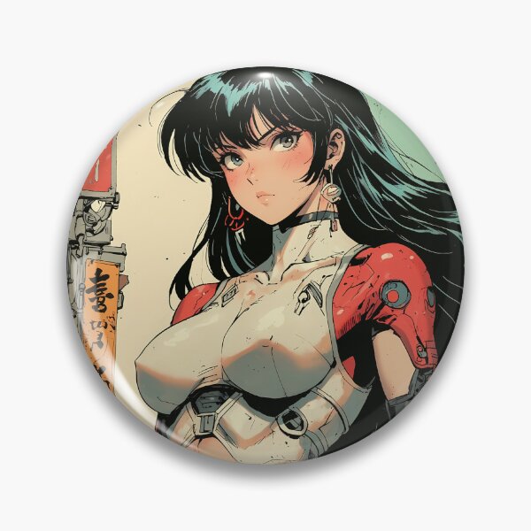 Item preview, Cyberpunk girl with long hair on the street designed and sold by BOZGO.