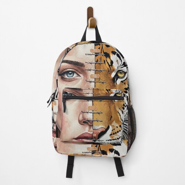 Item preview, half woman face and other half is tiger its power of love designed and sold by jotcar.