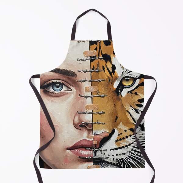 Item preview, half woman face and other half is tiger its power of love designed and sold by jotcar.