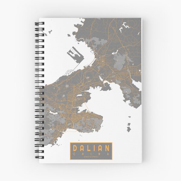 Item preview, Dalian City Map of Liaoning, China - Bauhaus designed and sold by deMAP.