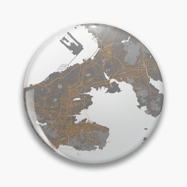 Item preview, Dalian City Map of Liaoning, China - Bauhaus designed and sold by deMAP.