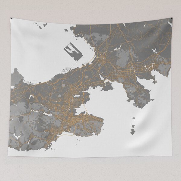 Item preview, Dalian City Map of Liaoning, China - Bauhaus designed and sold by deMAP.