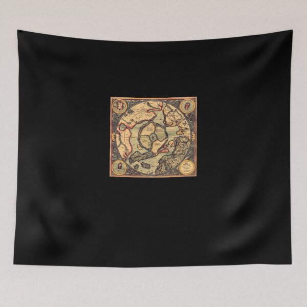 Item preview, 1595-Flat-Earth-Map designed and sold by JedidiahWelch.