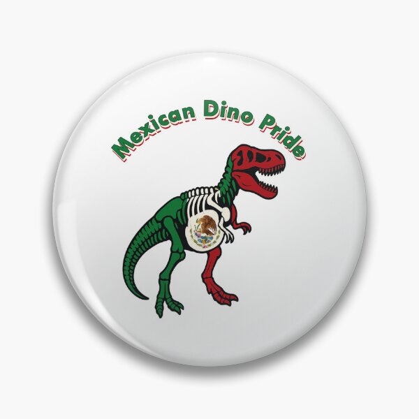 Item preview, Mexican Flag Dinosaur Fossil – Mexican Pride & Patriotism Design designed and sold by Globalcitytees.