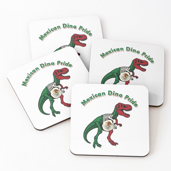 Item preview, Mexican Flag Dinosaur Fossil – Mexican Pride & Patriotism Design designed and sold by Globalcitytees.