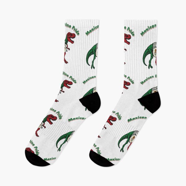 Item preview, Mexican Flag Dinosaur Fossil – Mexican Pride & Patriotism Design designed and sold by Globalcitytees.