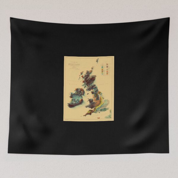 Item preview, 1912-3D-Ireland-British-Islands-And-England-Geological-Relief-Map-Digitally-Rendered designed and sold by JedidiahWelch.