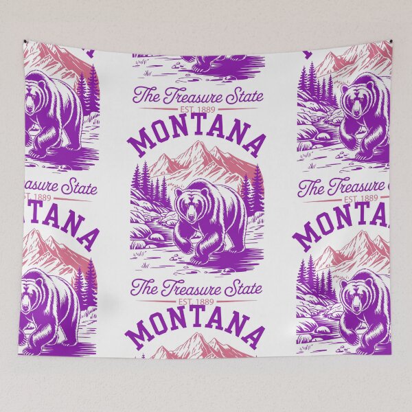 Item preview, Montana | The Treasure State | Est. 1889 designed and sold by SaltyLass.