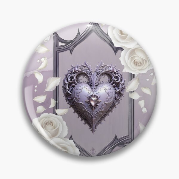 Item preview, Floral frame with a heart and white roses designed and sold by nicky2342.