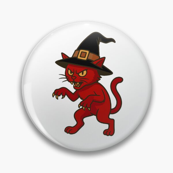 Item preview, Witch Cat Cartoon – Halloween Illustration designed and sold by DKunic.