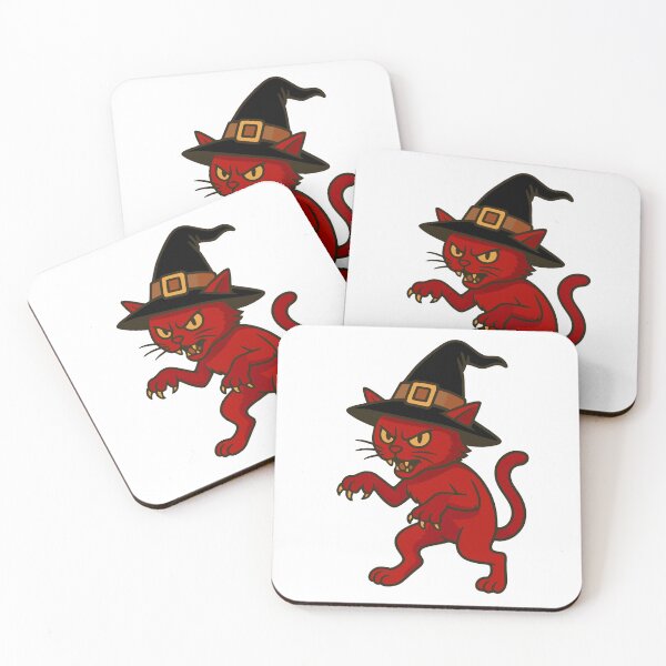 Item preview, Witch Cat Cartoon – Halloween Illustration designed and sold by DKunic.