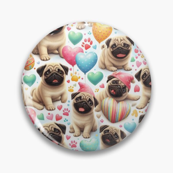 Item preview, Happy fawn pugs designed and sold by netz28.