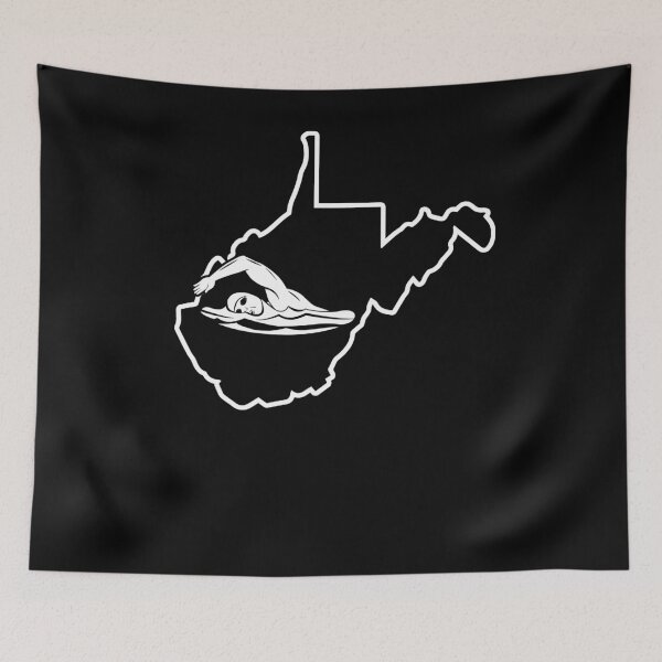Item preview, Swimming Shirt West Virginia Funny Swim Shirt designed and sold by shoppzee.