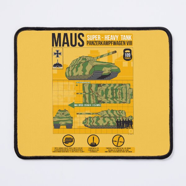 Item preview, For the true tank enthusiast! Superheavy Tank Panzerkampfwagen VIII Maus Infographic designed and sold by FAawRay.
