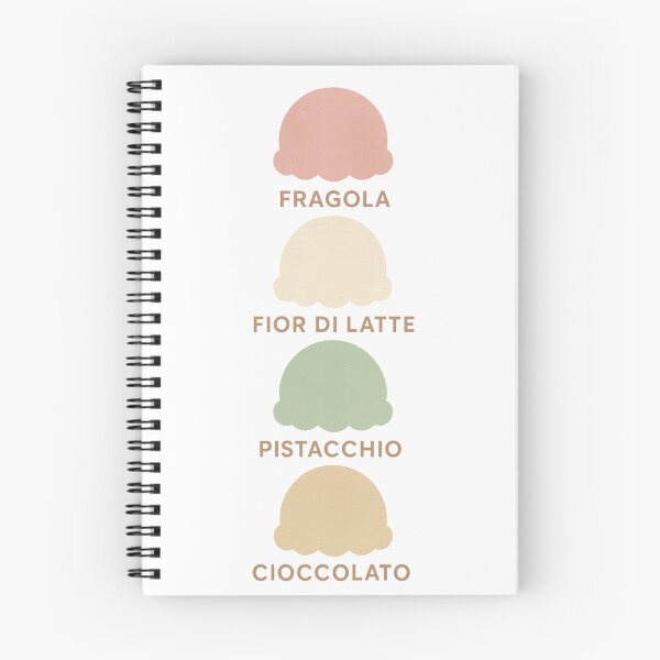 Item preview, Italian Gelato Flavours – Minimalist Pastel Design designed and sold by wwshd.