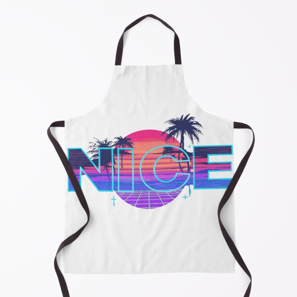 Item preview, Vaporwave "NICE" Retro 80s Aesthetic | Neon Retro Sunset Design designed and sold by WovennDesigns.
