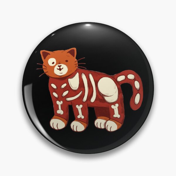 Item preview, cute cat in a skeleton costume designed and sold by marias designs.