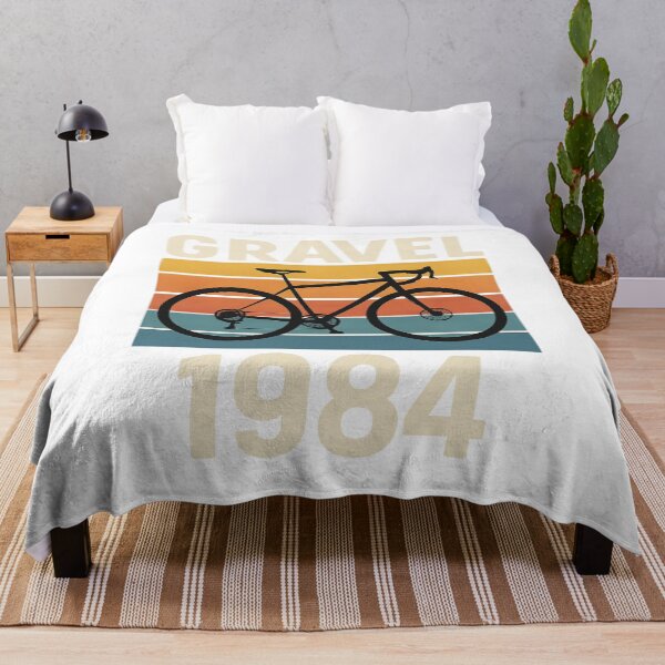 Item preview, Gravel 1984 Bold Retro Stripes Bike Artwork designed and sold by Qbi Cycle & Co. – Cycling Apparel & Accessories.