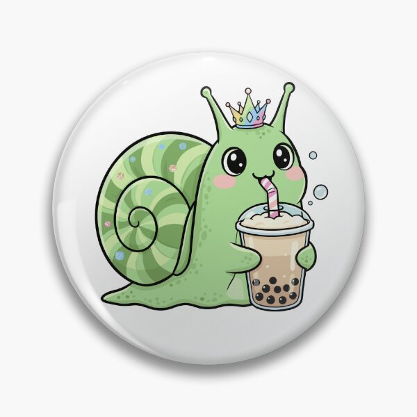 Item preview, Green Snail Bubble Tea Sticker – Cute Green Kawaii Snail Aesthetic designed and sold by JalalMsd.