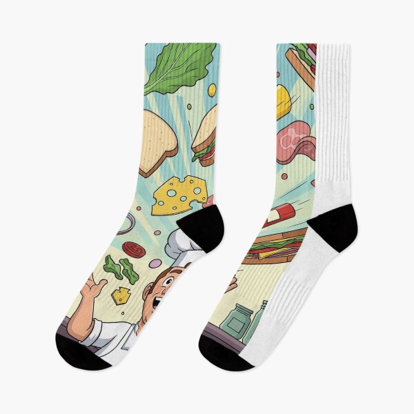 Item preview,  Playful Sandwich Character – Cartoon Illustration designed and sold by DkPINTEREST.