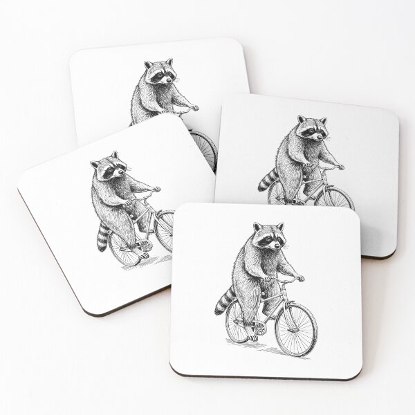 Item preview, Cycling Bicycle Raccoon Vintage Cyclist Funny Biker Animal designed and sold by GrandeDuc.