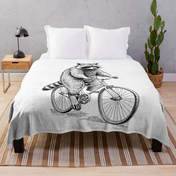 Item preview, Cycling Bicycle Raccoon Vintage Cyclist Funny Biker Animal designed and sold by GrandeDuc.