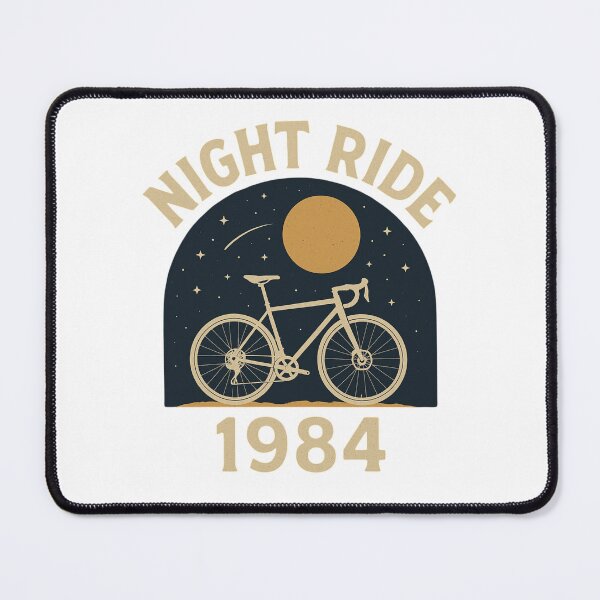Item preview, Night Ride 1984 Starry Cycling Design designed and sold by Qbi Cycle & Co. – Cycling Apparel & Accessories.