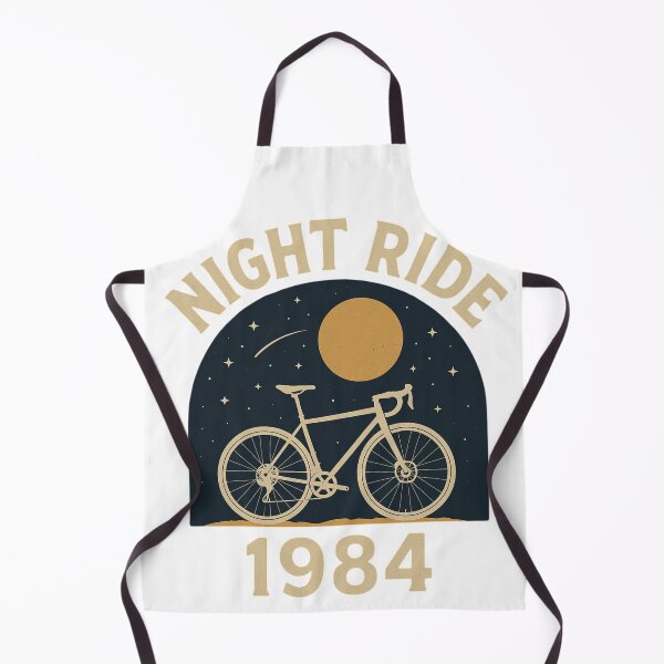 Item preview, Night Ride 1984 Starry Cycling Design designed and sold by Qbi Cycle & Co. – Cycling Apparel & Accessories.