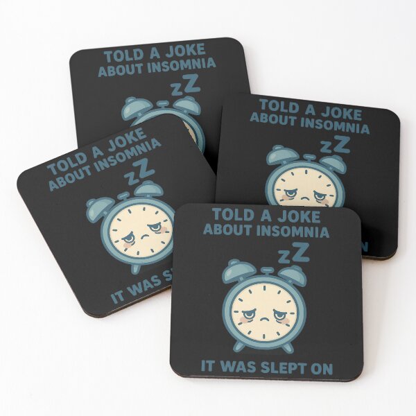 Item preview, Funny Insomnia Joke Pun Alarm Clock Design designed and sold by TeeTimeTreasure.