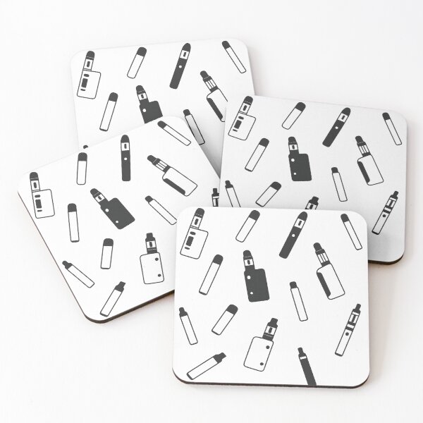 Aperçu de l'œuvre Modèle de vape – Design moderne de cigarette électronique noir et blanc créée et vendue par House of Taste Designs.