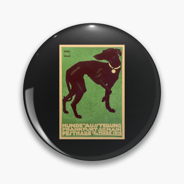 Item preview, 1912-Ludwig-Hohlwein-Whippet-Dog-Show-Poster designed and sold by JulesKingd.