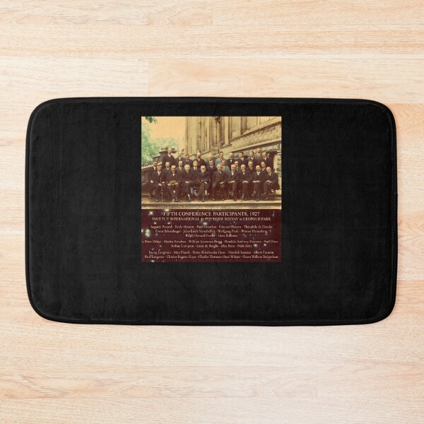 Item preview, 1927-Solvay-Conference-(Spacetime-Bg)-Posters-Prints designed and sold by MandyBeatty.