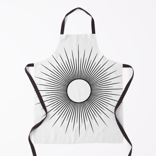 Item preview, Minimalist Sun with Geometric Rays Line Art designed and sold by HAFIZ-DP.