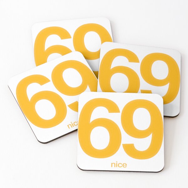 Item preview, "69 Nice" Internet Meme Humor | Viral Number Joke Design designed and sold by WovennDesigns.