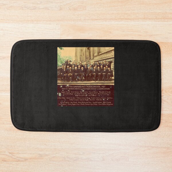 Item preview, 1927-Solvay-Conference-(Spacetime-Bg)-Posters-Prints designed and sold by LouSenger.