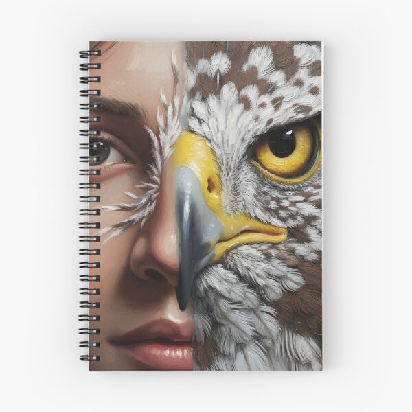 Item preview, Half a woman's face and the other half a falcon, representing strength, wisdom and accurate aim. designed and sold by jotcar.