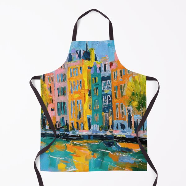 Item preview, Amsterdam Impressionist Oil Painting designed and sold by ArtHouseNiklas.