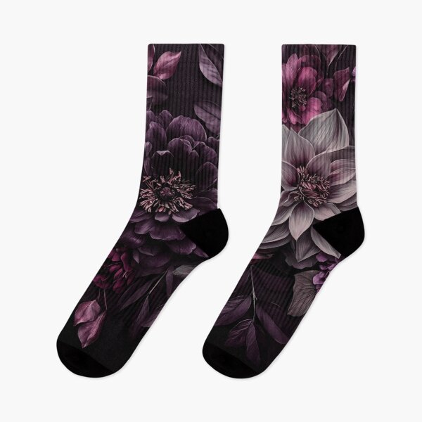 Item preview, Moody Baroque Flowers Velveteen Vibes Purple designed and sold by artsandsoul.