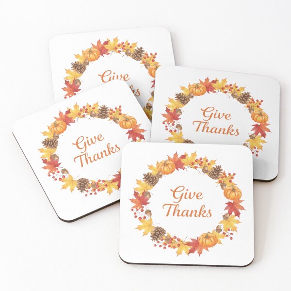 Item preview, Give Thanks Autumn Wreath | Watercolor Thanksgiving | Elegant Farmhouse Fall Decor designed and sold by P4Y.