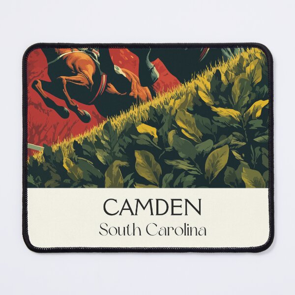 Item preview, Camden South Carolina Vintage Travel Art | Steeplechase Horse Racing Design designed and sold by TuncGK.