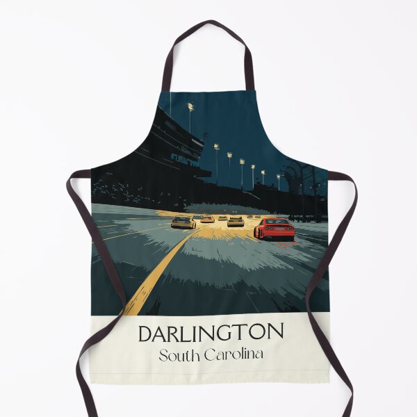 Item preview, Darlington South Carolina Retro Travel Art | Historic Speedway Racing Design designed and sold by TuncGK.