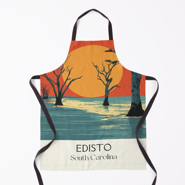 Item preview, Edisto Island South Carolina Retro Travel Art | Boneyard Beach Sunset designed and sold by TuncGK.