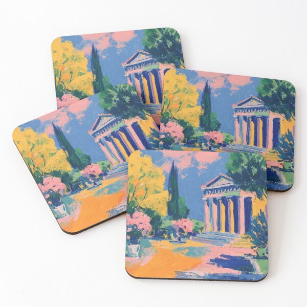 Item preview, Greek Temple Matisse Style designed and sold by ArtHouseNiklas.