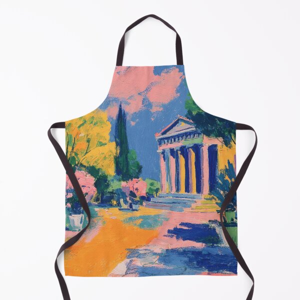 Item preview, Greek Temple Matisse Style designed and sold by ArtHouseNiklas.